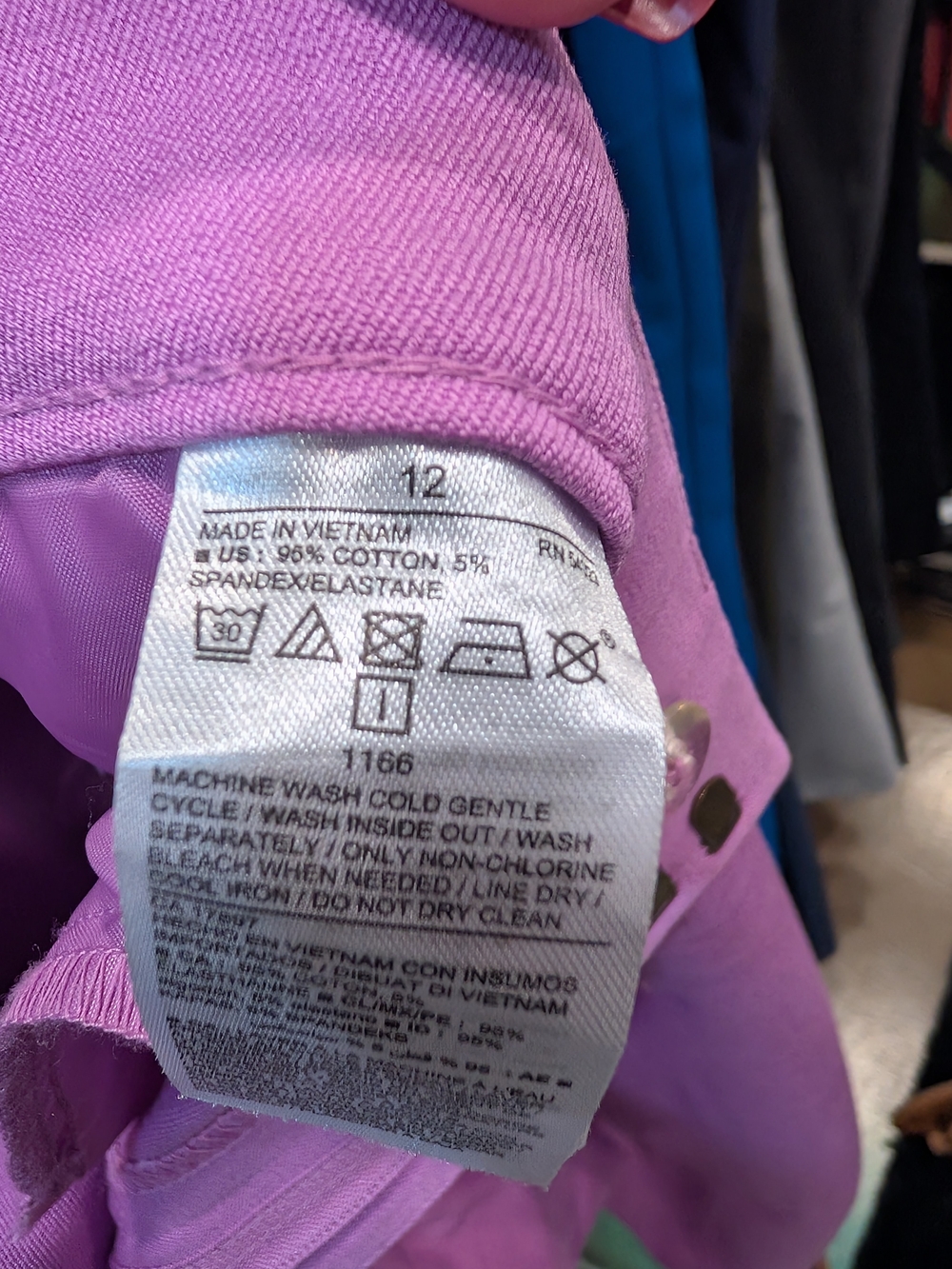Old Navy Pixie Purple Stretch Ankle Pants โ Size 12